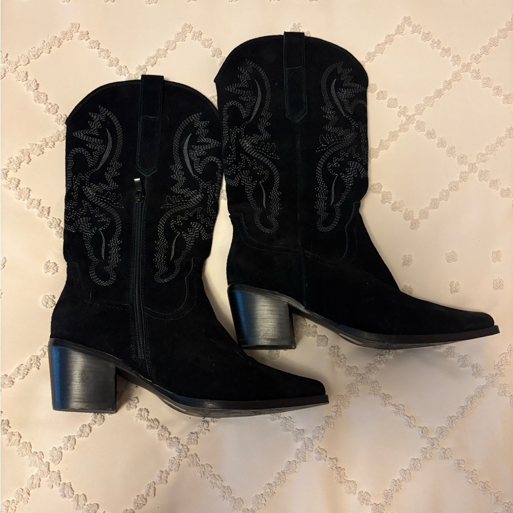 Black Heeled Boots